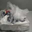 40 Reusable Canvas Tote Bags, Polyester, White, 12x14 Inch, 20 Colored Handles, Sublimation Blank, DIY Crafts, Grocery Shopping, Party Event, Heat Transfer