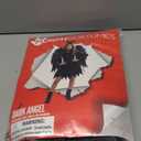 Morph Fallen Angel Costume For Girls With Black Wings, Dark Girl Angel Costume, Halloween Costumes For Girls (Large)