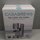 CASABREWS CM5418 Espresso Machine 20 Bar, Compact Espresso Maker with Steam Milk Frother, Stainless Steel Coffee Machine with 34oz Removable Water Tank for Cappuccino, Gift for Women or Men, Silver