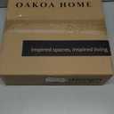 OAKOA Decorative Tray for Decor - Coffee Table Tray for Living Room - Round Tray for Home Decor - Coffee Table Decor Centerpiece - Modern Minimalist Centerpiece (Beige Resin)