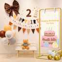Wedding Welcome Sign Stand with Design Bundle & Leather Straps, 68Adjustable Wedding Sign Holder, Welcome to Our Wedding Sign Stand for Wedding, Party, Poster, Menu and Seating Chart