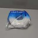 Cat 6 Ethernet Cable 100 ft, 10Gbps High Speed Ethernet Cable, Internet Cable Outdoor&Indoor, Rj45 Cat6 Cable Long Ethernet Cable for Computer, Router, Modem, PS4/5, Xbox, Gaming - White