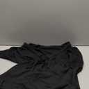 Eddoyee Wome's Swimsuit Coverup V Neck Hollow Out Beach Bathing Suit Flowy Swim Coverup Mini Dress (Large, Black)