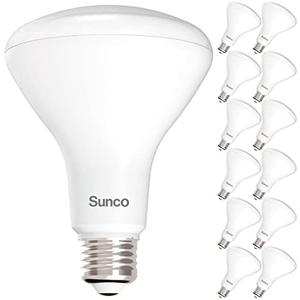 Sunco 12 Pack BR30 Light Bulbs LED, Recessed Can Light Bulbs, Indoor Flood Bulb, 850 LM, 11W (65W Equivalent), 6000K Daylight Deluxe, Dimmable, E26 Base, for Home, Kitchen, Bedroom UL.