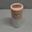 Portable Mini Humidifier for Desk - 400ml Dual-spray Rechargeable Personal Desktop Humidifiers for Office Car Travel Plants Bedroom Baby, Auto Shut-Off, 2 Mist Modes, Super Quiet, White