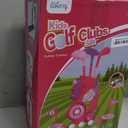 Liberry Toddler Golf Set for 2 3 4 Years Old Girls Boys, Upgraded Kids Golf Clubs Set with Golf Cart, Putting Mat, Outdoor Indoor Sports Toy Birthday Gift, Pink
