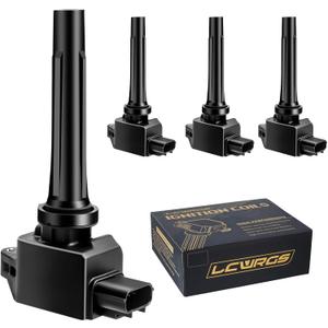 Set of 4 Ignition Coil Pack Fits for 2.0 2.5 2012 2013 2014 2015 2016 2017 2018 2019 Mazda 3 Mazda 6 CX3 CX5 MX5 CX-3 CX-5 MX-5 Mazda3 Mazda6 Coils OE# UF656 5C1894