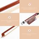 BESPORTBLE Violin Bow with Real Horse Hair and Red Sandalwood for 1/10 Size Violin - Comfortable Practice Bow for Beginners with Great Balance and Weight Distribution