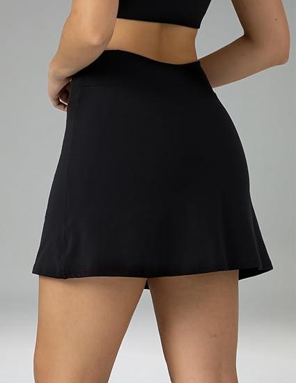 Coloarfulkoala women's sports skirt shorts black M