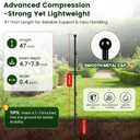 4FT Metal Fence Posts 10 Pack, Sturdy Steel Garden Fence Post