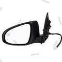 Driver Side Mirror Assembly Compatible with Toyota Corolla 2014-2019 Heated Power Adjustable Glass Replace 8794002F30, 8794002F31, TO1320294, 8794002943 Black (5Pin Left)