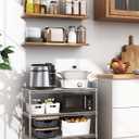 Simple Deluxe Heavy Duty 3-Shelf Shelving Unit, 24.02" D x 13.78"W x 21.97" H, 3 Tier, Chrome