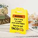 4 x Funny Office Desk Sign - Small Fun Gag Cubicle Decor Inspirational Positive Gifts for Boss Day White Elephant Christmas Stocking Stuffers Women Men Team Coworker Teammate Employee