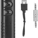 3.5mm AUX Adapter Bluetooth V5.0 Receiver Stereo Adapter Audio Music for Speaker Plug and Play Bluetooth Hands- Radio Adapter MP3 Player 25g/0.9oz
