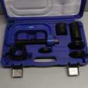 Orion Motor Tech Ball Joint Press Kit, Heavy Duty Ball Joint Removal Tool Kit with 4x4 Adapters, for Most 2WD and 4WD Cars and Light Trucks (blue C-frame)