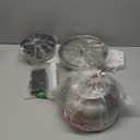 42 Inch Brushed Nickel Ceiling Fans with Lights and Remote, LED Low Profile Flush Mount Ceiling Fan for Bedroom, Living Room, Patio, Quiet DC Motor, 5 Blades