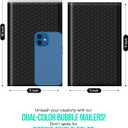 GSSUSA Black Bubble Mailers 5x10" Small Padded Envelopes 100 Pack Usable Size 5X9" Bubble Shipping Envelopes,Strong Adhesion Padded Mailer,Self-Seal Bubble Envelopes for Small Business.