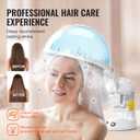 VEVOR Hair Steamer, 2 in 1 UV Ozone Hair & Facial Steamer with Detachable Bonnet Hood, Nano Ionic Face Steamer with 360 Rotatable Sprayer for Deep Conditioning, Perfect for Salon Spa Home Beauty