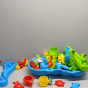 Kids Sand Water Table for Kids 3 4 5 6 7 8 Years Old - 3-Tier Summer Outdoor Toys, Water Waterfall Sensory Play Table with Beach Toy Accessories, Summer Activity Table Toddlers 3-4 3-5
