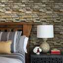 Timeet Brick Wallpaper Peel and Stick Wallpaper 17.7"393.7" Stone Brick Contact Paper Waterproof Self Adhesive Removable Wallpaper for Walls Backsplash Bedroom