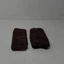 uxcell Standard Satin Pillowcase with Zipper, Super Soft and Luxury, Silky Pillow Cases Covers Set of 2, 21"x27", Brown