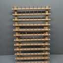 US Art Supply Premium 120-Spool Thread Holder: Wooden Sewing & Embroidery Thread Storage Organizer