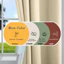 Mrs.Naturall Beige Curtains 54 Inch Long for Bedroom,Room Darkening 80% Blackout Thermal Insulated Black Out Curtains 54 in Length 2 Panels Set
