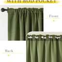 NICETOWN Thick Room Darkening Faux Linen Forest Green Curtains for Bedroom, Pinch Pleated Light Blocking Thermal Insulated Sound Reducing Window Treatments for Living Room, W50 x L84, 2 Panels