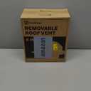 Hon&Guan 6 Inch Roof Vent CapUpgraded Airflow Roof Vents for Houses Watertight Galvanized Steel Roof Exhaust Vent for Ventilation System-with Damper