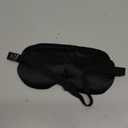100% Mulberry Silk Sleep Mask, Ultra-Soft Light Blocking Eye Cover for Travel & Rest(Black)