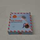 Migipaws Interactive Cat Ball Toy Set, Fun Tracker, Glowing Chase Ball with MystiChaser Pouch, Fluffy Tail, A Small Mice(Blue)