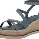 Lucky Brand womens Carolie Espadrille Wedge Sandal (6.5, Natural Blue)