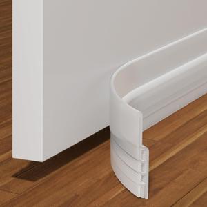 Holikme Weather Stripping 41 NCH Door Draft Stopper Under Door Draft Blocker Doors Sweep Noise Stopper Strong Adhesive Transparent