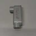 TayMac RLB100 Threaded LB Conduit Body, Die Cast Aluminum, Stamped Steel Cover, 1-Inch, Gray