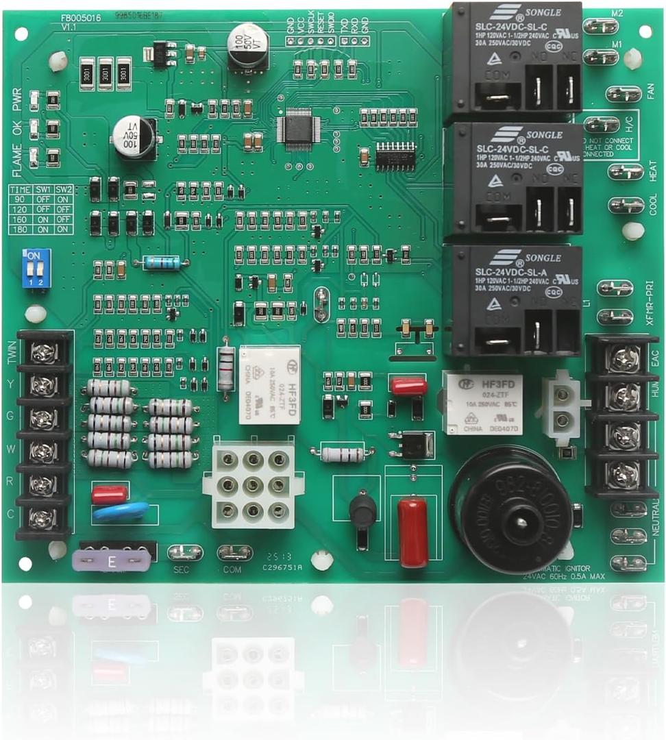1028-928 Upgraded 62-24140-04 Spark Ignition Control Circuit Board Compatible with Rheem/Protech Furnace 62-24140-02 62-24140-01 ICM292 24V 115V Ignition Control