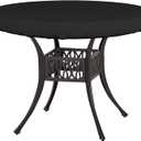 Covers & All Round Table Top Cover, 12 Oz Waterproof UV & Weather Resistant Patio Table Cover, Outdoor Table Cover for Patio Outdoor Furniture & Coffee Table (36" Dia x 4" H Inches, Black)