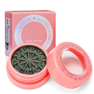 Black Glitter Eyeshadow Cream  Intense Smoky Look, Long-Lasting Gel-Based Formula, Smudge-Free, Easy to Layer and Define