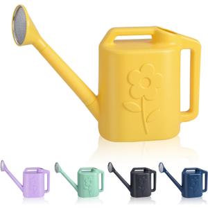 2.8L Watering Can for Indoor Plants, Garden Watering Cans for Outdoor Plant House Flower, Modern Plant Watering Can Large Long Spout with Sprinkler Head