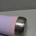 Ello Emma 14oz Vacuum Insulated Stainless Steel Kids Water Bottle with Straw and Built-in Carrying Handle and Leak-Proof Locking Lid for School Backpack, Lunchbox and Outdoor Sports (Lilac/Cashmere Pink)