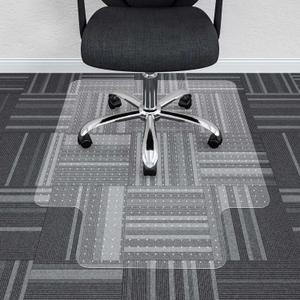 Office Chair Mat for Low Pile Carpeted Floors - 30" x 48" Clear Carpet Chair Mats for Home & Office, Studded Floor Mat for Office Chair on Carpet