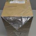 Innqoo Brown Industrial Bedside Table Lamp for Bedroom - Nightstand Lamps with USB C Charging Port, Fully Dimmable Black Ports and Outlets, Small Desk Glass Shade Office Living Room