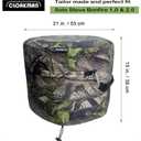 19-21 Inch Portable Bonfire Cover for Solo Stove Bonfire 1.0 & 2.0, Weather-Resistant Fire Pit Cover and Accessories, Carry Cover Function with Shoulder Strap, (Leaf-Pattern)