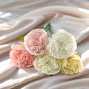2 Bouquet 10Heads Artificial Fake Peony Flowers Silk Faux Flower for Home Office Party Wedding Decorations