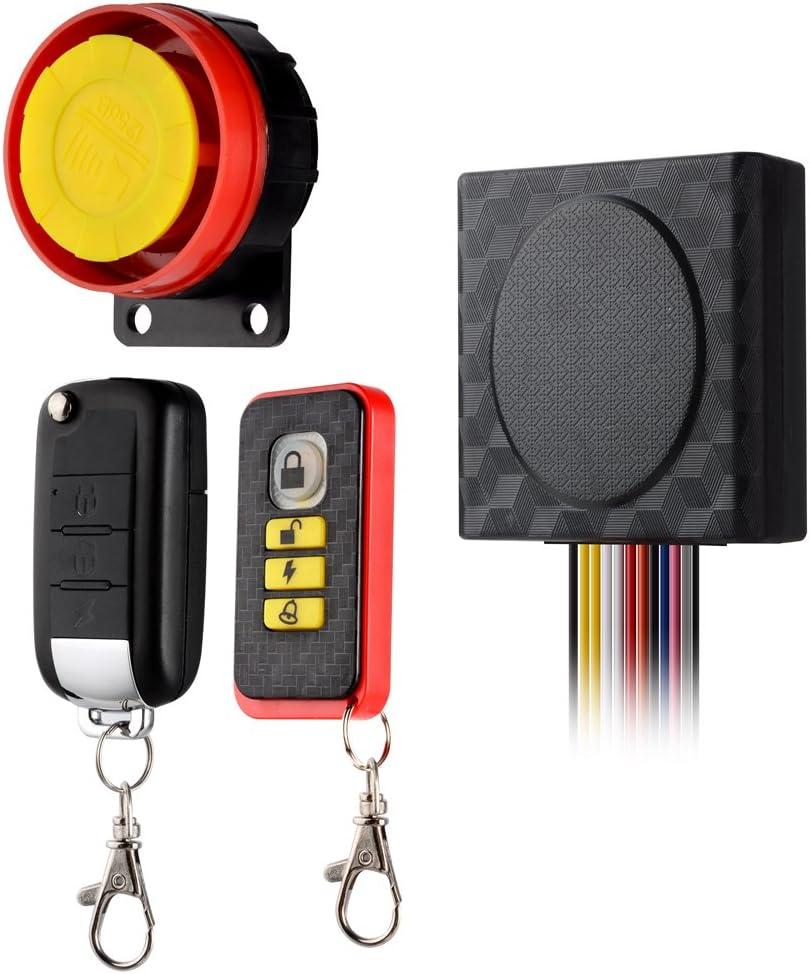 Motorcycle Security Kit Alarm System Anti-Hijacking Cutting Off Remote Engine Start Arming Disarming