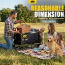 MIKKUPPA Folding Dog Wagon Cart - 180L 340LBS Collapsible Wagons with Drop-Down Tailgate, Heavy Duty Dog Stroller with Big All-Terrain Wheels for Camping, Garden, Shopping, Sport