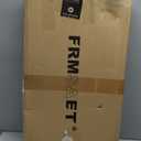 Amada HOMEFURNISHING Floating Shelves Wall Mounted, 15 x 7 Inch Wall Shelves for Bathroom, Bedroom, Living Room, White Shelves Set of 2