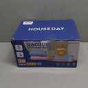 HOUSE DAY 30 Pack Vacuum Storage Bags with Electric Pump, 4 Sizes + 2 Roll-Up (5 Each), Space Saver Vacuum Seal Bags for Clothing, Bedding, Pillows, Travel  Airtight Seal, Reusable & Durable