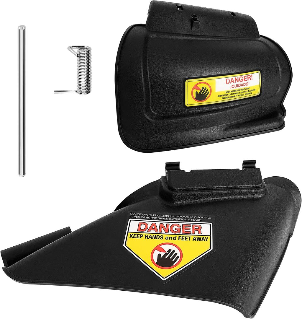 731-07131 Side Discharge Chute & 987-02516A Hinged Mulching Plug Assembly - Compatible with MTD Craftsman Troy-Bilt TB110, TB230, TB130 Lawn Mowers, Replacement for 731-7131 Easy Installation