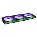 Lian Li UNI Fan SL-Infinity Wireless 120 - Triple Pack (Reverse Blade) - 2.4 GHz Wireless Signal ARGB Fan Control - Double Infinity Mirror - Low Noise - Controller Included - Black (12RSLIN1W3B)