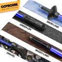 Covacure Hiking Poles Collapsible Trekking Poles - Aluminum Alloy 7075 Walking Sticks for Hiking with Telescopic & Foldable Tri-fold Design Hiking Gear for Women Men, Hiking, Camping, Climbing